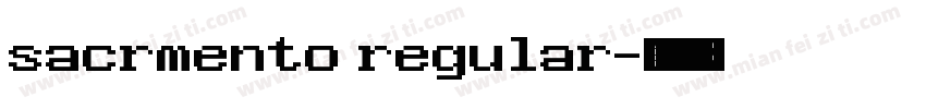 sacrmento regular字体转换